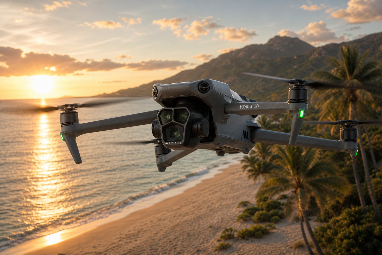 DJI-Air-3S-drone-with-beach